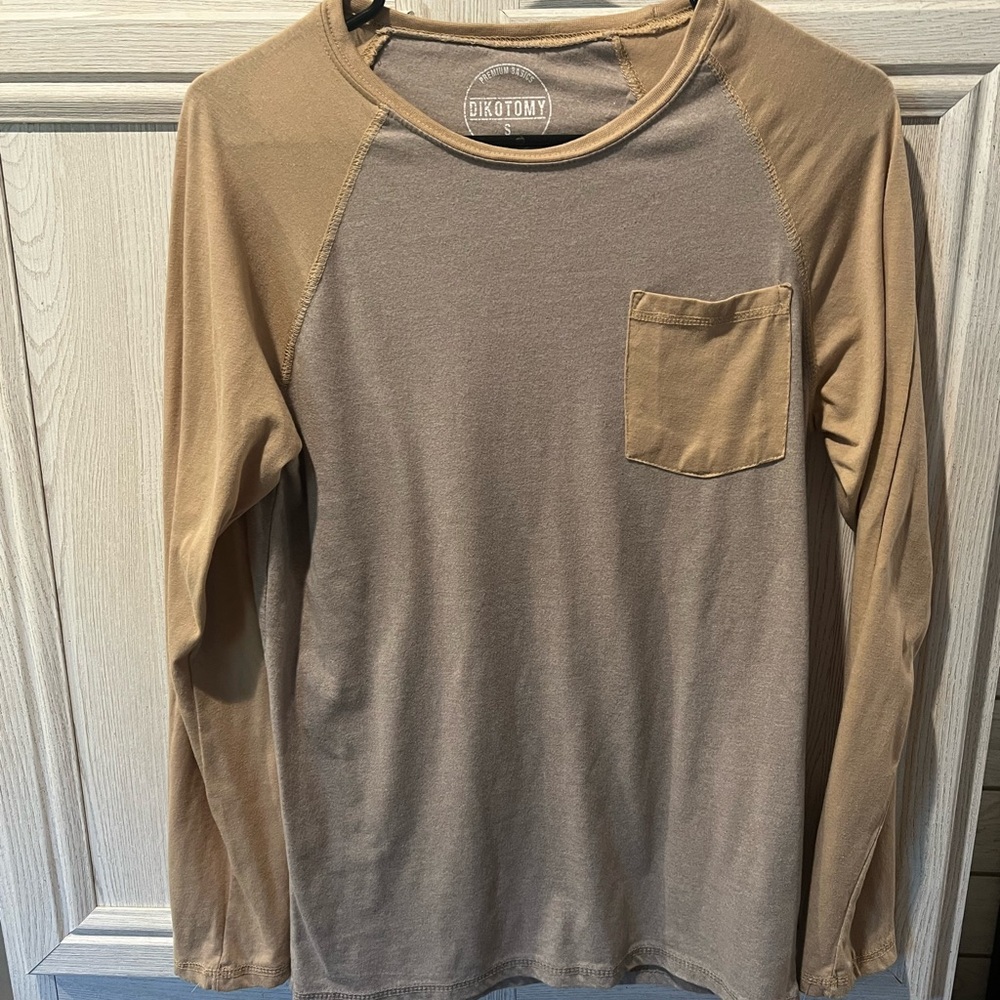 Men's Long Sleeve Shirt - Brown